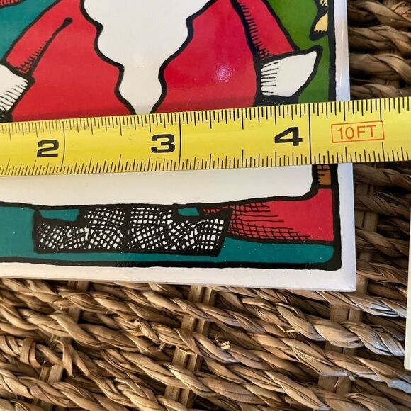 Ursula Dodge Christmas Themed Cups and Coordinating Coasters set of 4 - Picture 11 of 15